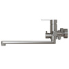 Смеситель для ванны и раковины 35k MIXLINE MLSS32-02 "Stainless" нерж. (552271)