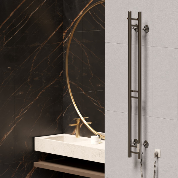 Полотенцесушитель MIXLINE MOON СHROME 120/10 (таймер,103 Вт) электрический (556253)