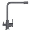 Смеситель для кухни MIXLINE ML-GS13 35к (309) темно-серый с вых. для питьевого фильтра (550668)