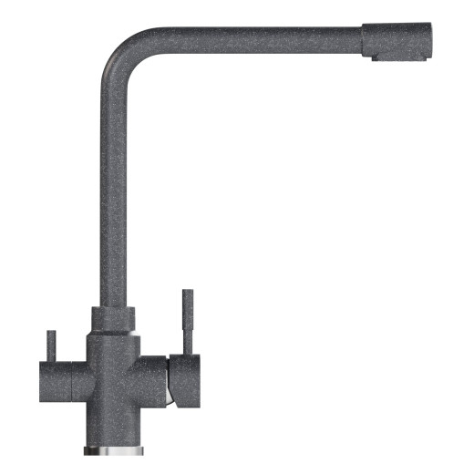 Смеситель для кухни MIXLINE ML-GS13 35к (309) темно-серый с вых. для питьевого фильтра (550668)
