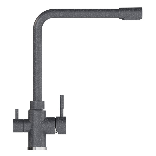 Смеситель для кухни MIXLINE ML-GS13 35к (309) темно-серый с вых. для питьевого фильтра (550668)