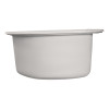 Мойкa MIXLINE МЛ-ГМС101 (ML-GMS101) СТАНДАРТ круглая, белый (331), 480 мм (глуб. чаши 190) (558079)