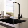 Смеситель для кухни MIXLINE ML-GS14 35к (343) антрацит высок. излив (550686)