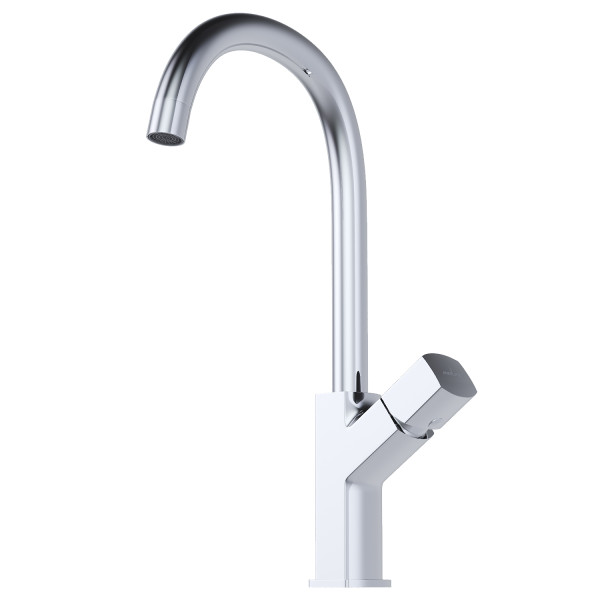 Смеситель для кухни 25k MIXLINE ML27-032 "Primo" высокий излив боковая ручка (550766)
