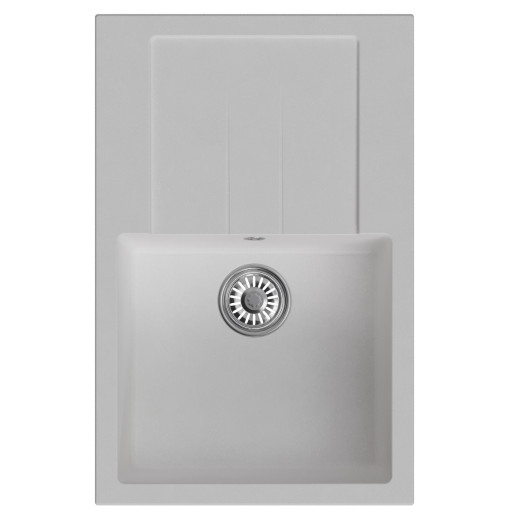 Мойка MIXLINE ML-GM31 с крылом  ультра-белая (341) 770*500*190мм NEW (552194)
