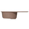 Мойка MIXLINE ML-GM16 овальная с крылом терракотовая (307) 730*460*180мм NEW (551925)