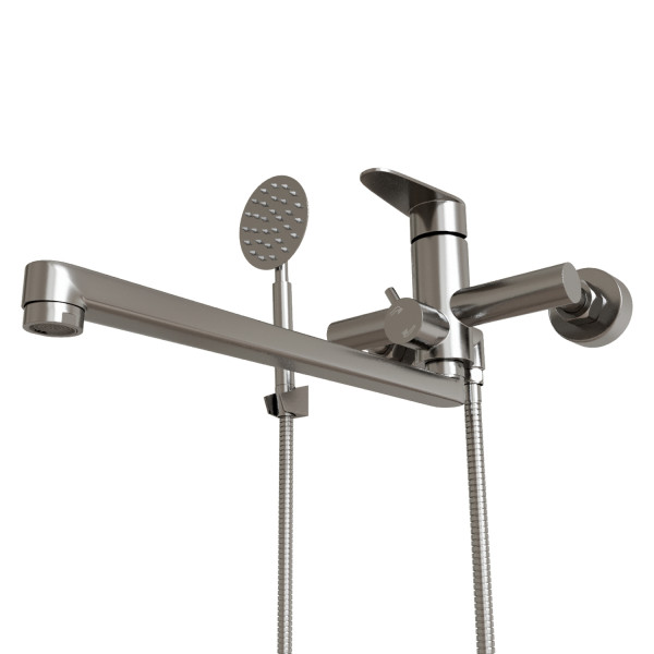 Смеситель для ванны и раковины 35k MIXLINE MLSS-02 нерж. (553236)