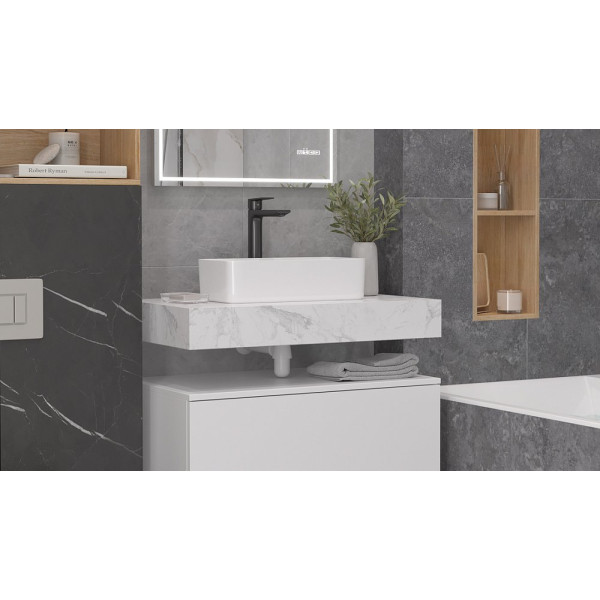 Столешница Velvex Unit 80, белый мрамор (st.UNI.80-630)