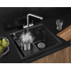 Кухонная мойка GRANULA KITCHEN SPACE RINZER кварц (5807R, ШВАРЦ)
