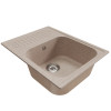 Мойка MIXLINE ML-GM18 с крылом песочная (302) 640*490*190мм NEW (551968)