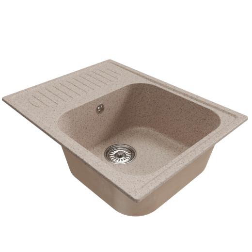 Мойка MIXLINE ML-GM18 с крылом  песочная (302) 640*490*190мм NEW (551968)