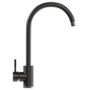 Смеситель для кухни MIXLINE ML-GS15 35к (308) черный высок. излив (550689)