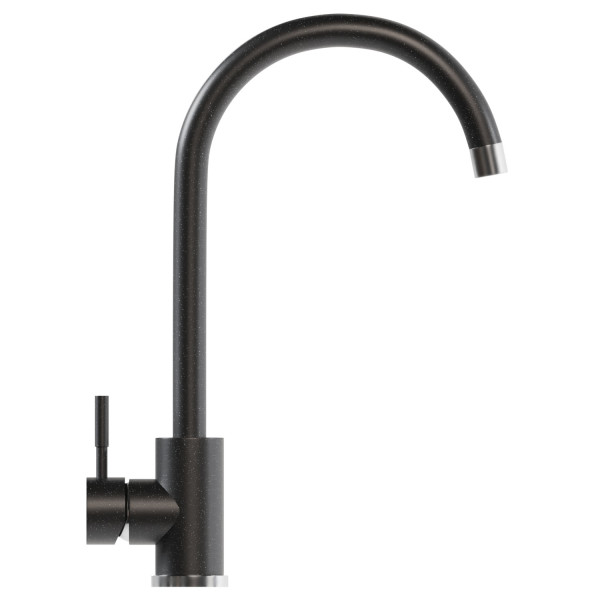 Смеситель для кухни MIXLINE ML-GS15 35к (308) черный высок. излив (550689)
