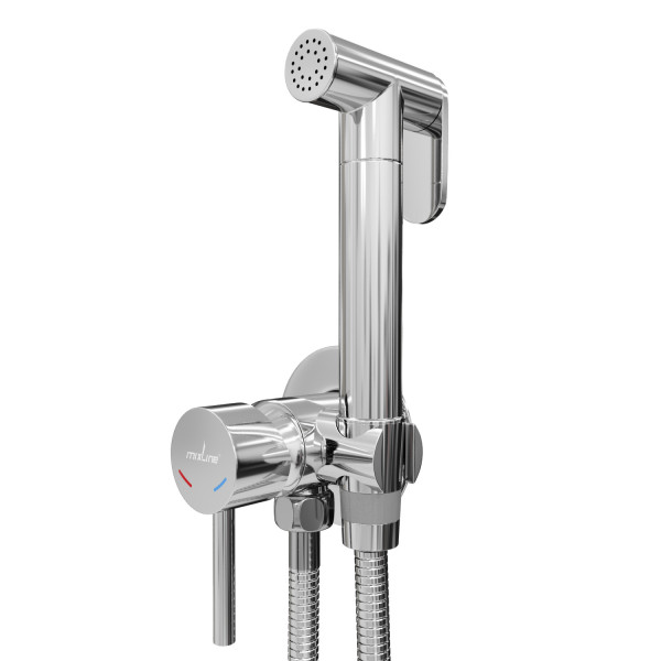 Смеситель с гигиенической лейкой MIXLINE ML31-081 "Ray" встраиваемый (551785)