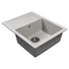 Мойка MIXLINE МЛ-ГМС115 (ML-GMS115) СТАНДАРТ с крылом, серый (310), 645*505*190мм (558114)