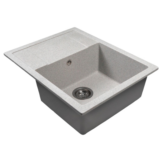 Мойка MIXLINE МЛ-ГМС115 (ML-GMS115) СТАНДАРТ с крылом, серый (310), 645*505*190мм (558114)