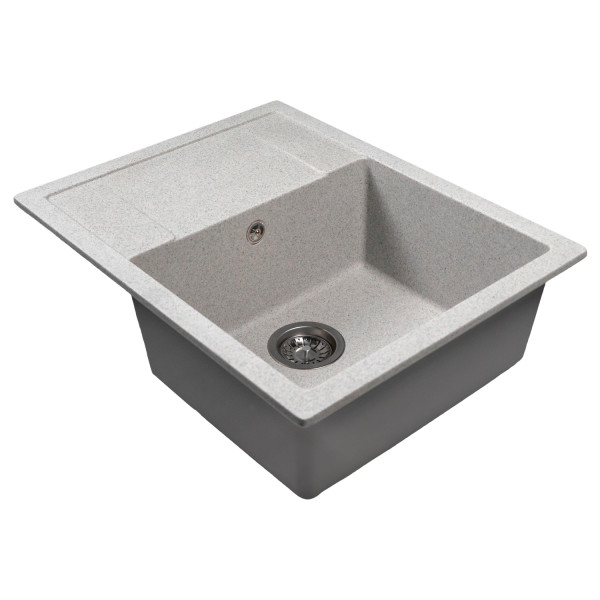 Мойка MIXLINE МЛ-ГМС115 (ML-GMS115) СТАНДАРТ с крылом, серый (310), 645*505*190мм (558114)