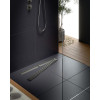 Душевой лоток TIMO Drain System 800 с вставкой "lines", черное золото (DS230108/18)