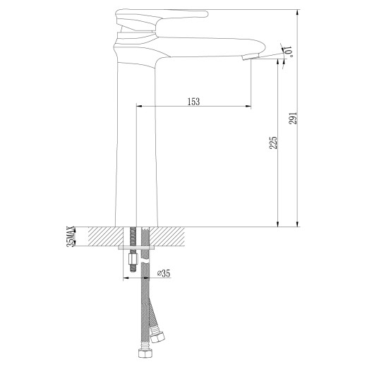 Смеситель для раковины Lemark Status (LM4409C)