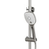 Душевая система MIXLINE ML33-06 "City White" (смеситель 35К с изл+лейка 3поз.+душ.шланг+тропич.душ.) (553216)