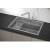 Кухонная мойка GRANULA Kitchen Space (7301, АЛЮМИНИУМ)
