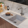 Мойка MIXLINE ML-GM31 с крылом серая (310) 770*500*190мм NEW (552191)