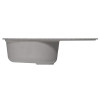 Мойка MIXLINE ML-GM16 овальная с крылом темно-серая (309) 730*460*180мм NEW (551927)