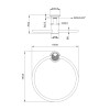 Держатель для полотенец BRAVAT (D71135CP-SW)