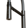 Смеситель для кухни 35k MIXLINE МЛНС-0401Г(MLSS-0401BL)сер.гиб.изл магнит,под.кфильтру,ЧЕРНЫЙ ГРАФИТ (556011)