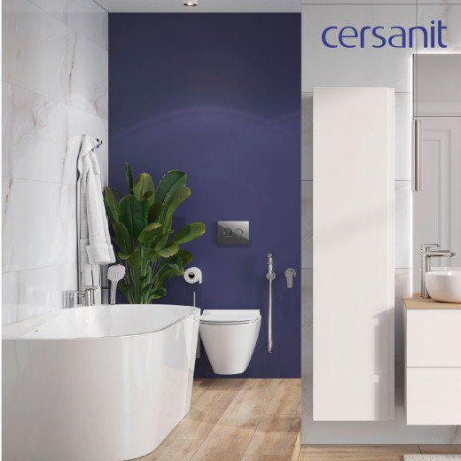 Комплект CERSANIT CITY SMART DPL EO slim инсталляция AQUA 50 PRIME P кнопка ACCENTO CIRCLE пластик хром глянцевый LP (69325)