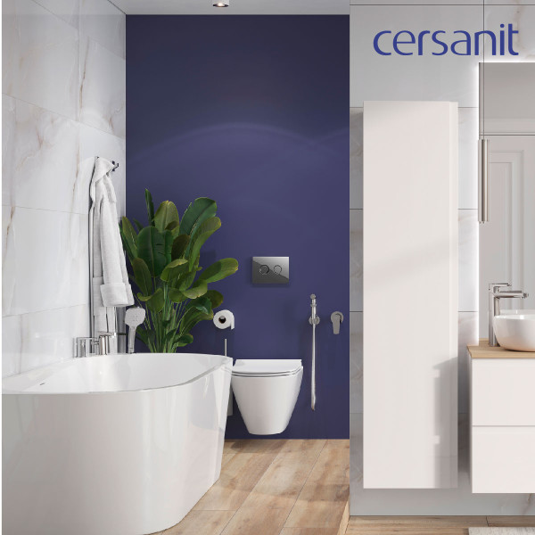 Комплект CERSANIT CITY SMART DPL EO slim инсталляция AQUA 50 PRIME P кнопка ACCENTO CIRCLE пластик хром глянцевый LP (69325)