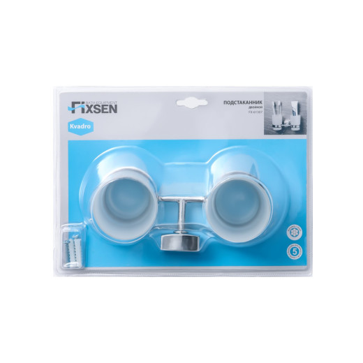Подстаканник FIXSEN Kvadro двойной (FX-61307)