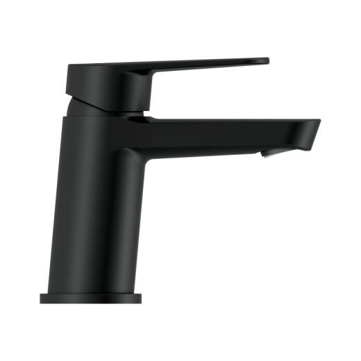 Смеситель для раковины CERSANIT LARA однорычажный черный (64969)