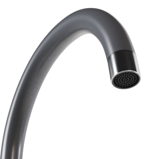 Смеситель для кухни MIXLINE ML-GS15 35к (342) графит высок. излив (550695)
