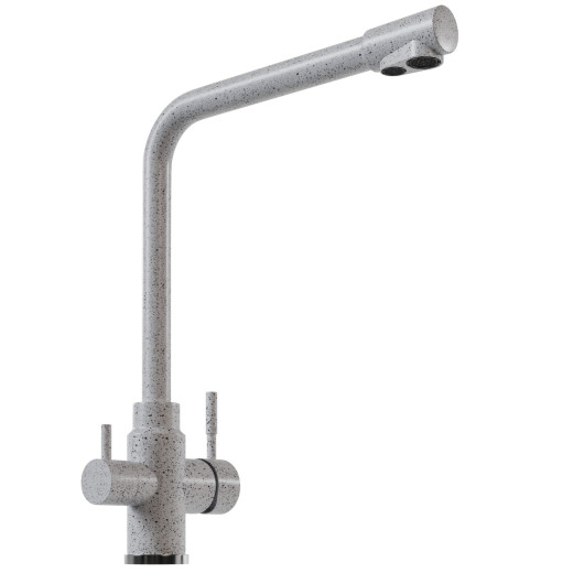 Смеситель для кухни MIXLINE ML-GS13 35к (310) серый с вых. для питьевого фильтра (550669)
