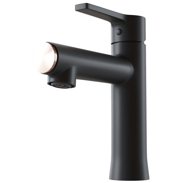Смеситель для раковины 35k MIXLINE ML23-04 "Round Black" (550747)
