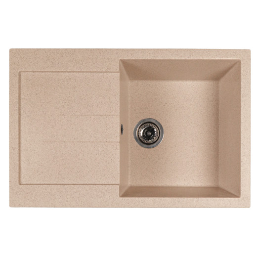 Мойка MIXLINE МЛ-ГМС107 (ML-GMS107) СТАНДАРТ с крылом, бежевый (328), 770*493*190мм (558130)
