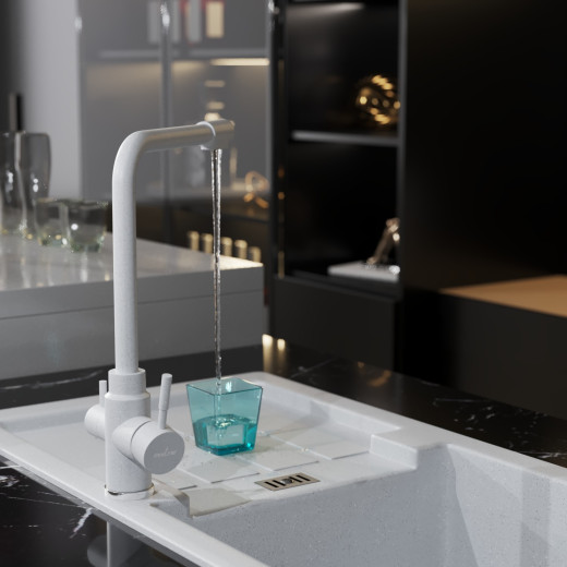 Смеситель для кухни MIXLINE ML-GS13 35к (341) молоко с вых. для питьевого фильтра (550672)