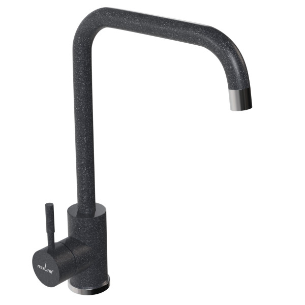 Смеситель для кухни MIXLINE ML-GS12 35к (309) темно-серый высок. излив (550655)