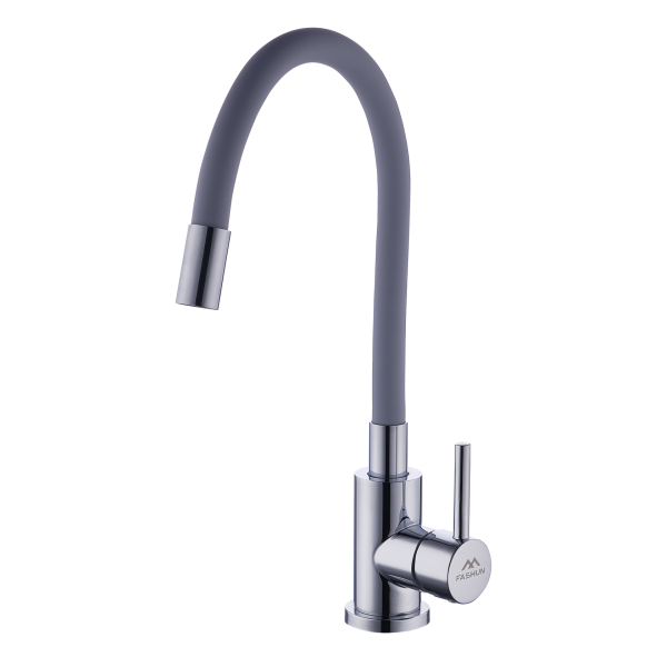 Смеситель для кухни FASHUN хром/серый (A54101N-12G)