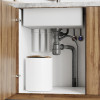 Сифон бутылочный IDDIS Optima Home 3.1/2x40мм, с выпуском, гофротрубой, отводом и переливом (900CVG1P10VD)