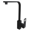 Смеситель для кухни 35k MIXLINE ML34-032 "Solo Black" высокий излив, боковая ручка (553196)