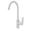 Смеситель для кухни 35k MIXLINE МЛ15-031(ML15-031W) выс.излив б/отв бок п/гайку (без подводки)БЕЛЫЙ (556664)