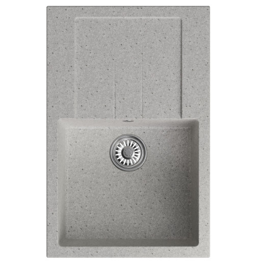 Мойка MIXLINE ML-GM31 с крылом  серая (310) 770*500*190мм NEW (552191)