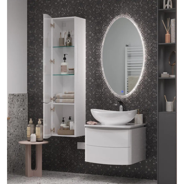 Шкаф Velvex Luna 350 навесной белый (pp.LUN.35)