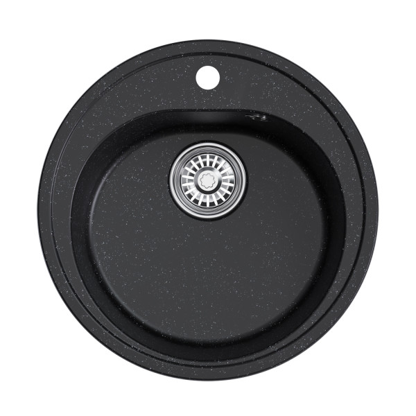 Мойкa MIXLINE круглая черная D500мм ML-GM11 (551821)