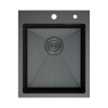 Кухонная мойка DQ нержавеющая сталь графит (DKS415006)