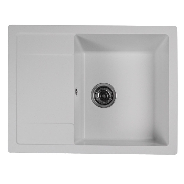 Мойка MIXLINE МЛ-ГМС115 (ML-GMS115) СТАНДАРТ с крылом, белый (331), 645*505*190мм (558109)