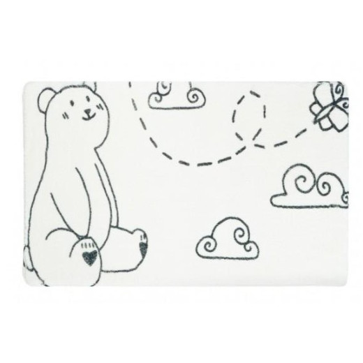 Коврик для ванной Fixsen Teddy Air  белый 50х80см (FX-6001T)
