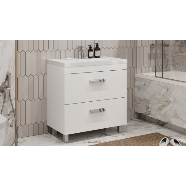 Тумба напольная Velvex Orlando 80 белый матовый под умывальник rkCla.80-81 (Classica 80) (tn.ORL.CLA.80.2Y белый матовый)